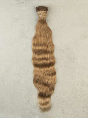 9734 | Extensões Costuradas | Liso Ondulado Pintado | #12 Louro Dourado | 1un = 100g