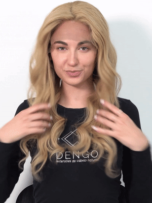 Peruca Front Lace Liso Ondulado Pintado
